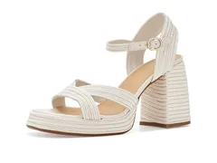 カスタ ニエール レディース シューズ ヒール サンダル トール CASTANER Valle Metallic Sandal White ホワイトのサムネイル