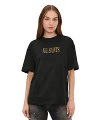 オールセインツ レディース トップス シャツ AllSaints Cora Etta Tee Black ブラックのサムネイル