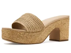 ヴィンス レディース シューズ ヒール Vince Clarita Raffia Slide Dark Wheatのサムネイル