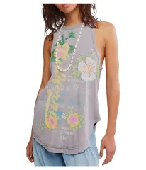 フリーピープル レディース トップス シャツ グラフィック Free People We The Free Rosie Graphic Tank Grey Combo グレーのサムネイル