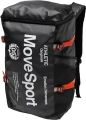 ムーブスポーツ MOVESPORT スクエアバッグ40 バックパック バッグ カバン リュックサック ザック 40L PCスリーブ 抗菌 防臭 耐水 通気性 フィット感 リフレクター 通勤 通学  ST6SBP40U BKWH ブラック×ホワイトのサムネイル