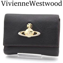 美品】Vivienne エグゼクティブ がま口財布 三つ折 レザー ブラック