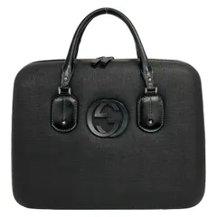 GUCCI(グッチ) ビジネスバッグ ダブルG 189762 黒 レザーのサムネイル