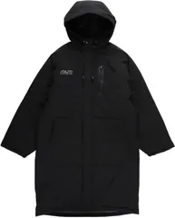 スパッツィオ Spazio フットサル JR テクニカルラインベンチコート ジュニア キッズ 子供 ジャケット アウター 上着 防寒 軽量 裏ボアフリース 快適 練習 トレーニング 移動 観戦 部活動  TP0666 02 ブラックのサムネイル