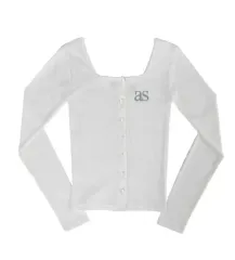 アズオン SICILY BUTTON CARDIGAN 白 white シズニルック asonのサムネイル
