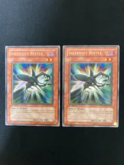 遊戯王OCG INFERNITY BEETLE インフェルニティ・ビートル レア 2枚 英語版 TSHD-EN014