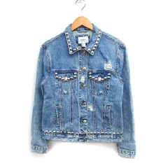 フォーエバー21 FOREVER21 スタッズ付き Gジャン ジージャン デニム ジャケット S ブルー 青 /FT29のサムネイル