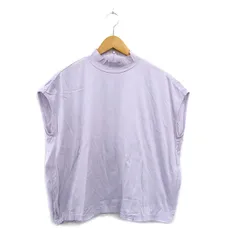 アストラット ASTRAET カットソー Tシャツ 半袖 ハイネック コットン シンプル パープル 紫 /KT11のサムネイル
