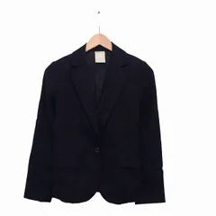 ルスーク Le souk ジャケット ブレザー テーラード ウール シンプル 36 ブラック 黒 /KT32のサムネイル