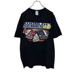 【ALSTYLE】 00s MLB World Series レッドソックス コロラドロッキーズ ベースボール 野球 Tシャツ S-7060