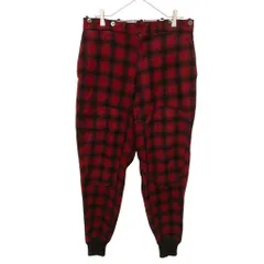 【Woolrich】 70's 白タグ VINTAGE バッファローチェック ダブルニーハンティングパンツ S-886のサムネイル