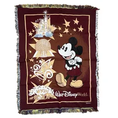 vintageラグ ブランケット マルチカバー タペストリー WDW シンデレラ城 エプコット マジックキングダム Rug Blanket Disney3307のサムネイル
