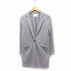ディスコート Discoat チェスターコート アウター シングル ミドル丈 薄手 S グレー 灰 /FT4のサムネイル