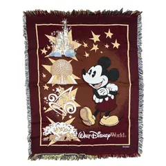 vintageラグ ブランケット マルチカバー タペストリー WDW シンデレラ城 エプコット マジックキングダム Rug Blanket Disney2678のサムネイル