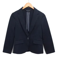 エスプリミュール ESPRITMUR テーラードジャケット シングル アウター 裏地なし 無地 11R 紺 ネイビー /NT26のサムネイル