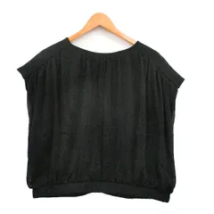 トラッゾドンナ Torrazzo Donna ブラウス ノースリーブ シフォン シンプル F ブラック 黒 /KT35のサムネイル