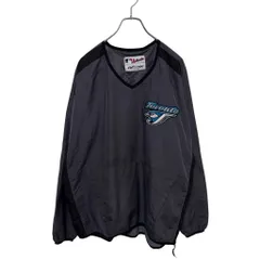 【Majestic】 MLB トロントブルージェイズ チームロゴ刺繡 Vネックプルオーバージャケット S-3811のサムネイル