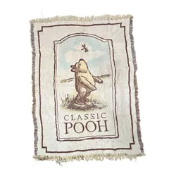 vintageラグ ブランケット マルチカバー タペストリー クラシック くまのプーさん ディズニー Rug Blanket Disney Pooh 3031のサムネイル