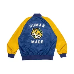 2XL HUMAN MADE ヒューマンメイド ナイロン スタジアム ジャケット ブルーのサムネイル