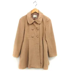 オリーブデオリーブ OLIVE des OLIVE ラウンドカラー ダブルコート アウター 起毛 フレア シンプル キャメル /NT11のサムネイル