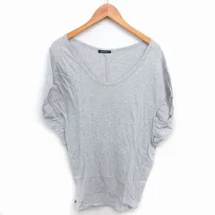 パドカレ pas de calais チュニック Uネック プルオーバー 綿 コットン 半袖 38 グレー /TTのサムネイル