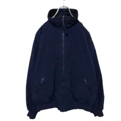 【Eddie Bauer】 80's USA製 黒タグ VINTAGE ワンポイントロゴ刺繍 ウォームアップジャケット S-842のサムネイル