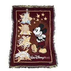 vintageラグ ブランケット マルチカバー タペストリー WDW シンデレラ城 エプコット マジックキングダム Rug Blanket Disney4045のサムネイル