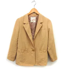 オリーブデオリーブ OLIVE des OLIVE テーラード ジャケット アウター 総裏地 リボン スリット M ベージュ /NT20のサムネイル