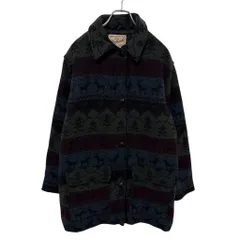 【WOOLRICH】 90s MADE IN USA Native Pattern Padded Coat ネイティブ柄 中綿入りコート S-4211のサムネイル