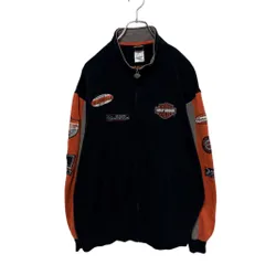 【HARLEY DAVIDSON】 Embroidery Logo Stand-Collar Jacket ロゴ刺繡 トラックジャケット S-4478のサムネイル