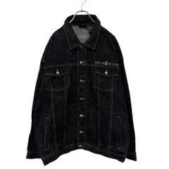 【ROCAWEAR】 Logo Embroidery Black Denim Jacket ロゴ刺繡 ブラックデニムジャケット S-4393のサムネイル