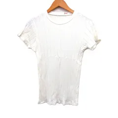 ヤングアンドオルセン YOUNG & OLSEN ワイドリブ Tシャツ カットソー 半袖 丸首 無地 コットン 綿 1 ホワイト 白 /FT18のサムネイル