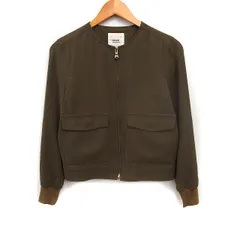 スピック&スパン Spick&Span KHAKI ジャンパー ブルゾン ノーカラー アウター 無地 36 カーキ /FT19のサムネイル