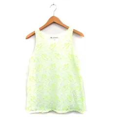 N.Natural Beauty Basic N.ナチュラルビューティーベーシック カットソー Tシャツ ノースリーブ 花柄 M グリーン 緑 /KT20のサムネイル