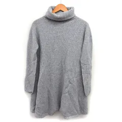マイダルタニアン my D'artagnan オフタートル ニット セーター チュニック ウール メランジ カシミヤ混 長袖 F グレー /NT34のサムネイル