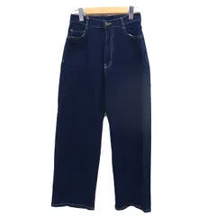 N.Natural Beauty Basic N.ナチュラルビューティーベーシック ワイド デニム ジーンズ コットン 綿 ハイライズ M 紺 ネイビー /NT22のサムネイル