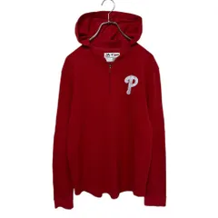 【Majestic】MLB Philadelphia Phillies Half-zip Hoodie フィラデルフィアフィリーズ サーマルパーカーS-4476のサムネイル
