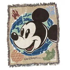 vintageラグ ブランケット マルチカバー タペストリー ミッキーマウス ディズニー 地球 Rug Blanket WDW Disney 4046のサムネイル