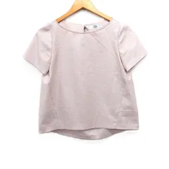 スピック＆スパン ノーブル Spick&Span Noble ブラウス 半袖 ボートネック 無地 ピンクベージュ /FT49のサムネイル