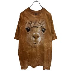【THE MOUNTAIN】 Alpaca Face Tie-dye アルパカ アニマルタイダイTシャツ S-6054