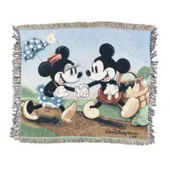 vintageラグ カーペット Disney ミッキー ミニー デート 765のサムネイル