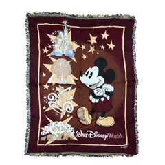 vintageラグ ブランケット マルチカバー タペストリー WDW シンデレラ城 エプコット マジックキングダム Rug Blanket Disney3042のサムネイル