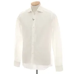【中古】ジャンネット giannetto コットン ワイドカラー カジュアルシャツ ホワイト【サイズXS】【メンズ】のサムネイル