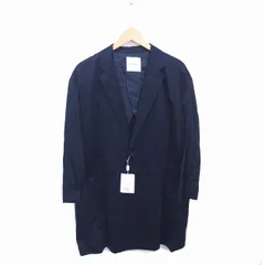 クラネ CLANE タグ付き チェスター コート アウター ミドル 背抜き 0 紺 ネイビー /TTのサムネイル