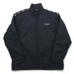 Bear USA 90年代 スタンドカラー ナイロンジャケット ジャージ XL ブラック ロゴテープ サイドラインのサムネイル