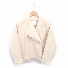クラネ CLANE タグ付き ジャケット アウター フリンジ トッパー 38 ベージュ /TTのサムネイル