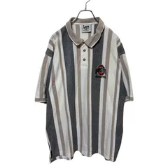 【Lee SPORT】 90s Ohio State Striped Polo Shirt オハイオ州立大学 ストライプ ポロシャツ S-6961のサムネイル