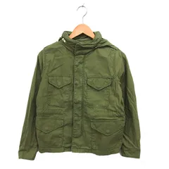 ドゥーズィエムクラス DEUXIEME CLASSE ミリタリージャケット ジャンパー ドローストリング 比翼仕立て コットン 綿 38 カーキ /NT5のサムネイル