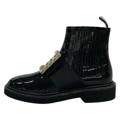 RogerVivier(ロジェヴィヴィエ) ショートブーツ 36 1/2 レディース - 黒 ビジュー レザーのサムネイル