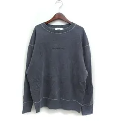 アズールバイマウジー AZUL by moussy PIGMENT LOGO 裏毛 トレーナー スウェット コットン 綿 S チャコール /FT19のサムネイル